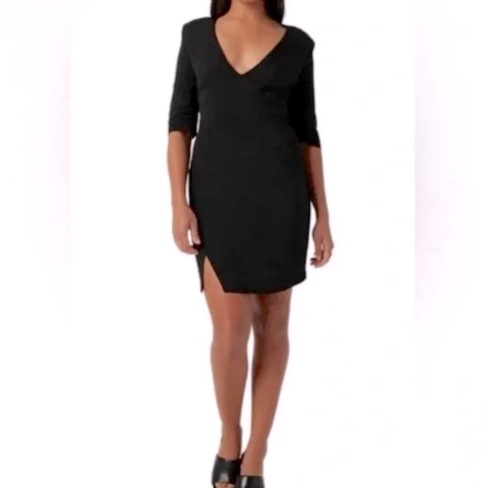 Lita by Ciara NWT Sculptural Mini Dress in Black Size Small